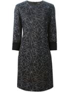 Neil Barrett Geometric Print Shift Dress