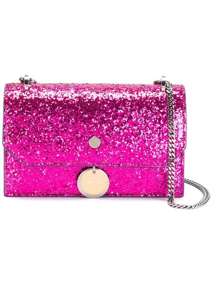 Jimmy Choo Finley Crossbody Bag, Women's, Pink/purple, Polyester/leather