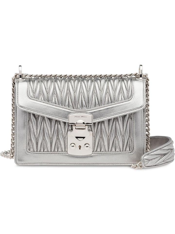 Miu Miu Miu Confidential Bag - Silver
