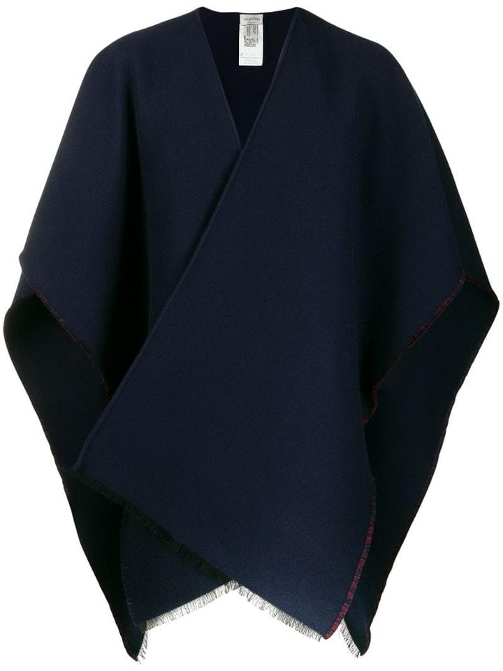 Valentino Valentino Garavani Vlogo Poncho - Blue