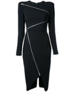 Alex Perry Aislinn Dress, Women's, Size: 12, Black, Polyester/triacetate