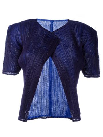 Pleats Please By Issey Miyake Vintage Pleated Shortsleeved Jacket