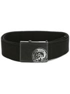 Diesel - Sunrise Belt - Men - Cotton/metal - 85, Black, Cotton/metal