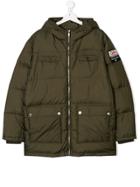 Dsquared2 Kids Teen Padded Pocket Coat - Green