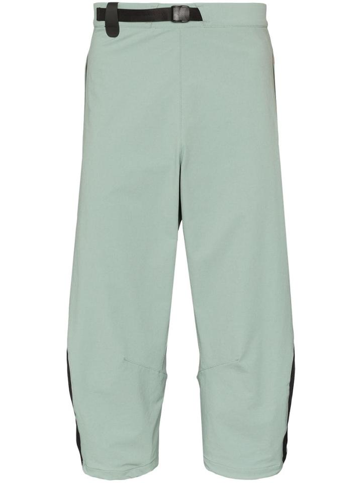Asics Cropped Side Stripe Sweatpants - Grey