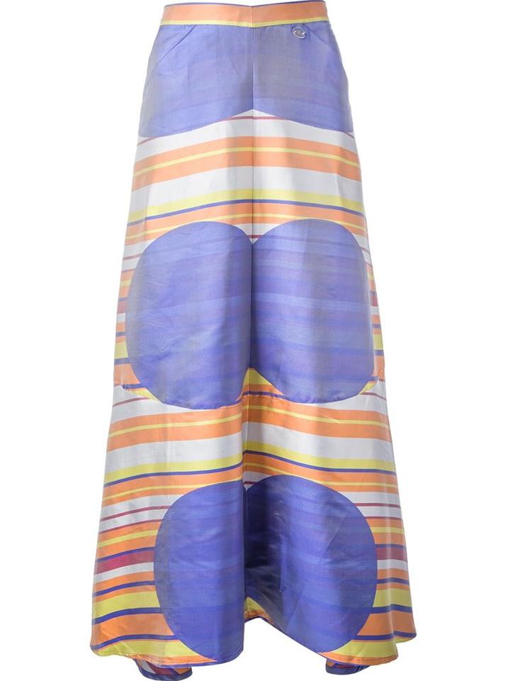 Chanel Vintage Geometric Print Skirt