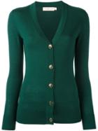 Tory Burch V-neck Cardigan, Women's, Size: Xl, Green, Merino