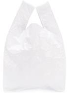 Msgm Shopper Tote Bag - White