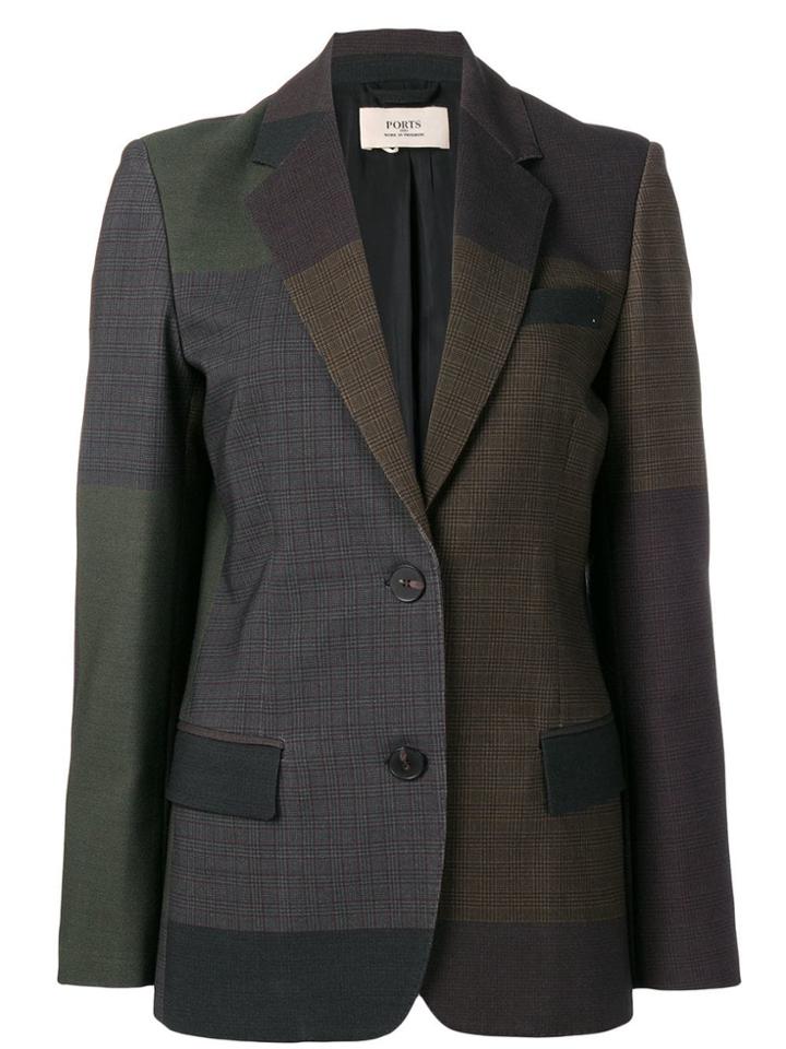 Ports 1961 Colour Blocked Blazer - Brown