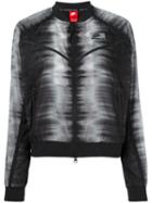 Nike Nike International Zig Zag Bomber Jacket, Women's, Size: Xs, Black, Cotton/nylon