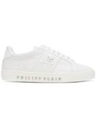 Philipp Plein Skull Patch Sneakers - White