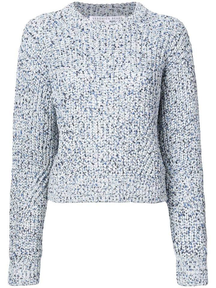 Veronica Beard Ryce Speckled Sweater - Blue