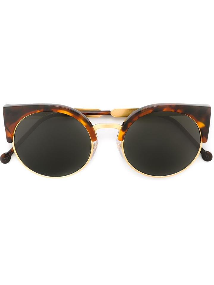 Retrosuperfuture 'ilaria Havana' Sunglasses, Women's, Brown, Metal (other)