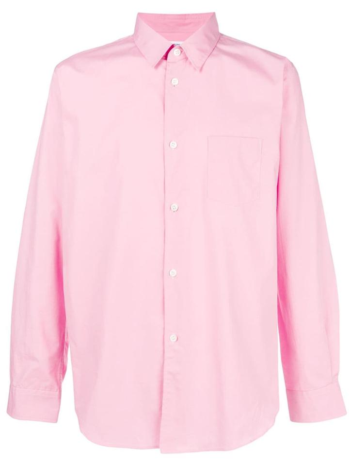 Comme Des Garçons Shirt Boys Long-sleeve Fitted Shirt - Pink & Purple