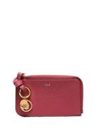 Chloé Pink Alphabet Leather Wallet