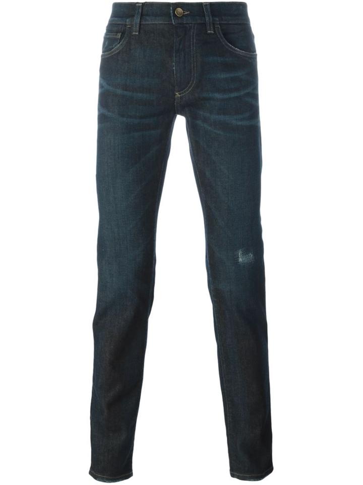 Dolce & Gabbana Slim-fit Jeans, Men's, Size: 48, Blue, Cotton/spandex/elastane