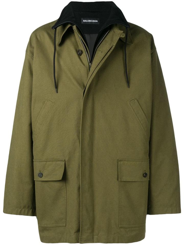 Balenciaga Double Layer Jacket - Green