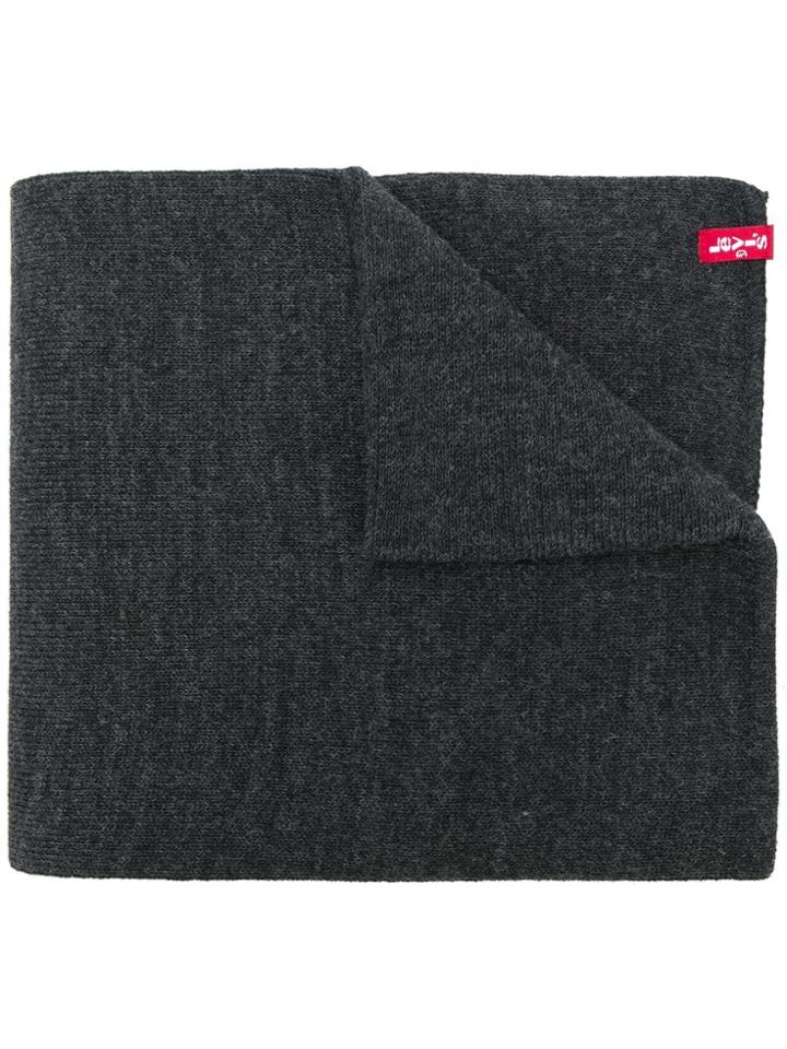 Levi's Ribbed Knit Scarf - Grey