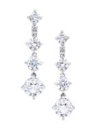De Beers 18kt White Gold Arpeggia One-line Diamond Earrings - Metallic