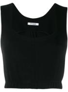 Styland Cropped Tank Top - Black