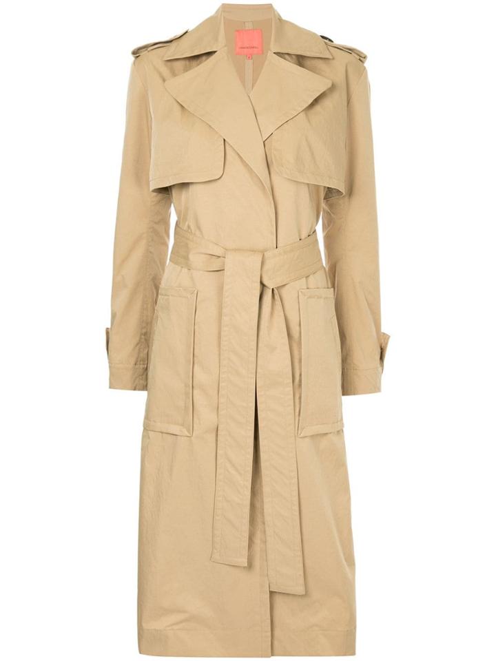 Manning Cartell Military Style Trench Coat - Brown