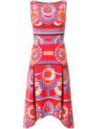 Peter Pilotto Abstract Print Dress, Women's, Size: 12, Red, Polyester/acetate