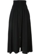 Fendi Zip Front Midi Skirt, Women's, Size: 40, Black, Viscose/acetate/polyester