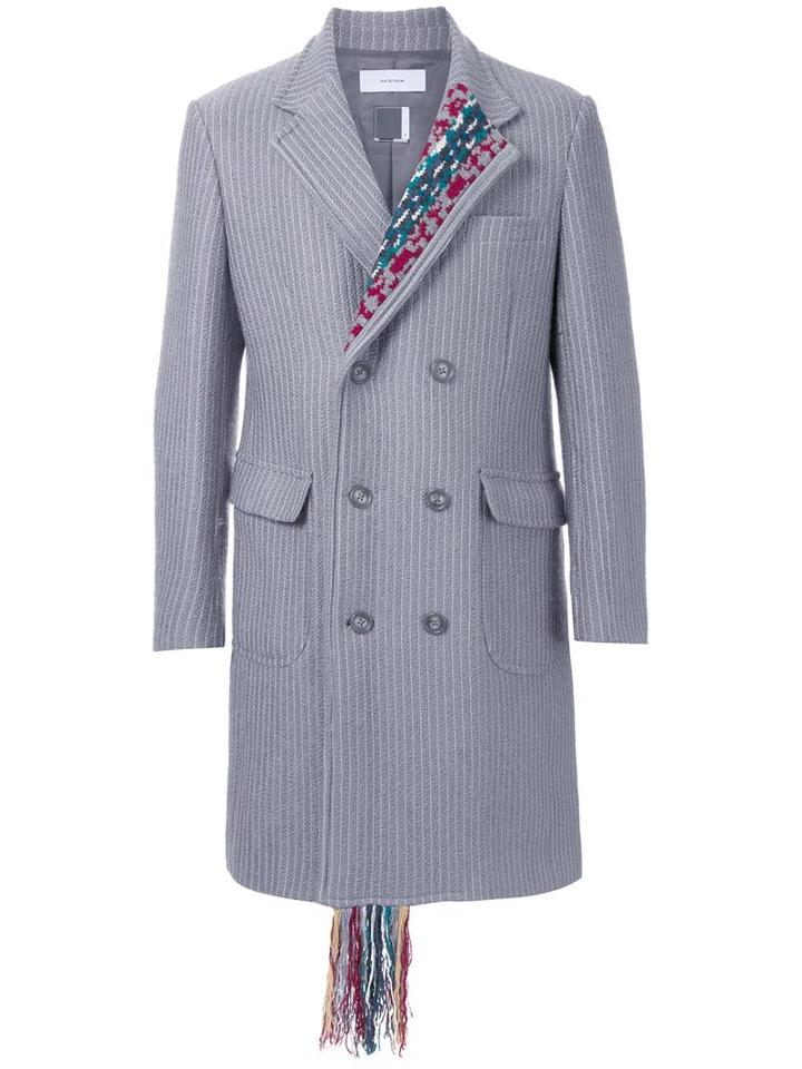 Facetasm 'facetasm Chester' Coat, Men's, Size: Large, Grey, Wool