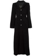 Jean Paul Gaultier Vintage Long Single Breasted Coat, Women's, Size: 40, Black