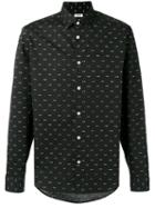 Kenzo Eyes Shirt, Size: 44, Black, Cotton/spandex/elastane