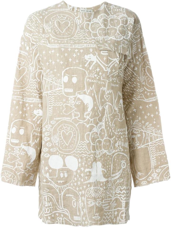 Each X Other Printed Longsleeved Tunic