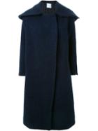 Christopher Esber Big Bear Coat, Women's, Size: 6, Blue, Silk/wool/polyimide