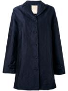 Pascal Millet - Satin Trench Coat - Women - Silk/cotton/metal - L, Blue, Silk/cotton/metal
