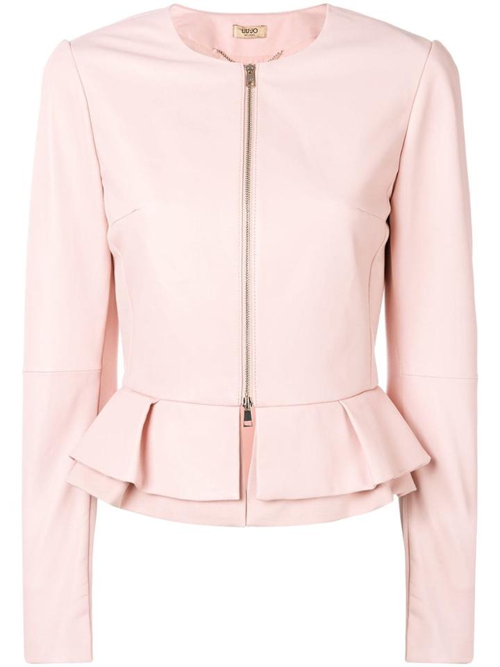 Liu Jo Round Neck Jacket - Pink