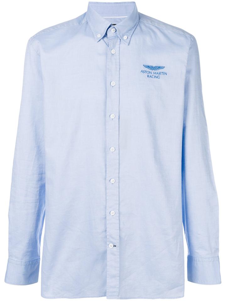 Hackett Aston Martin Racing Oxford Shirt - Blue