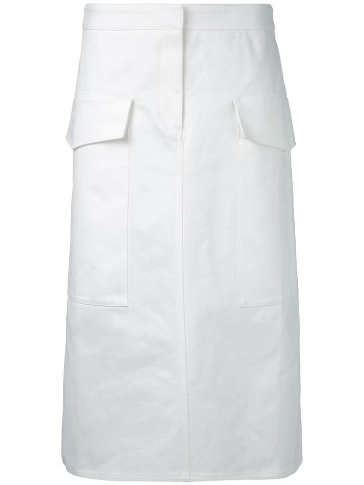 Studio Nicholson Patch Pocket Skirt - White