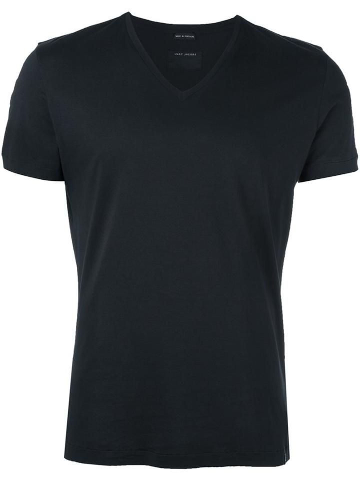 Marc Jacobs V-neck T-shirt, Men's, Size: Medium, Black, Cotton