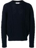 Ami Alexandre Mattiussi Irish Crewneck Oversize Sweater - Blue