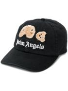 Palm Angels Kill The Bear Appliqued Baseball Cap - Black