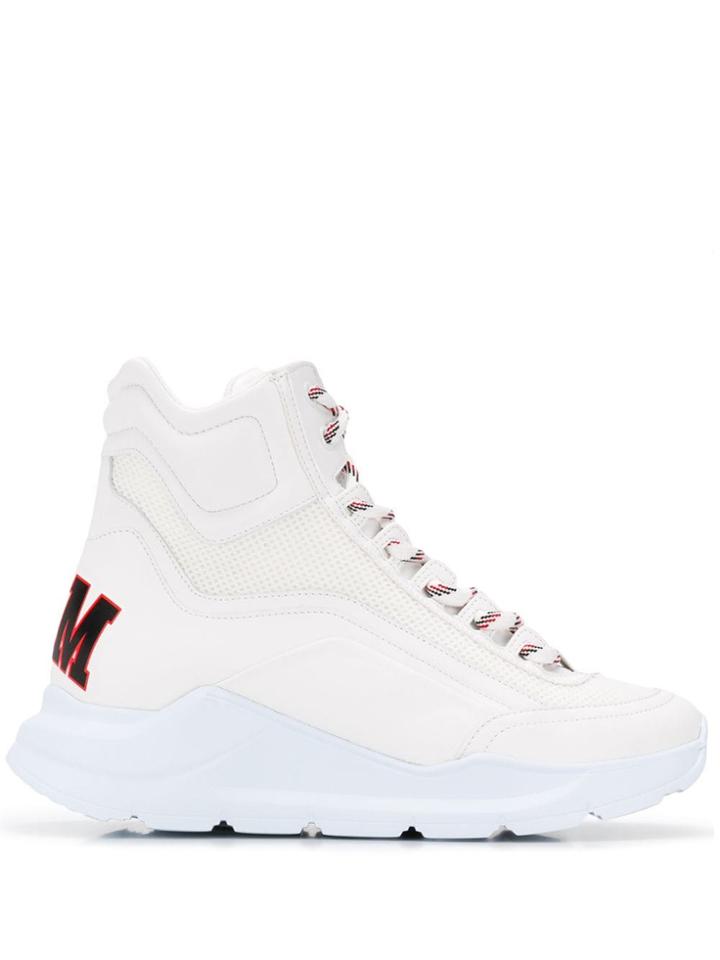 Msgm Hi-top Sneakers - White