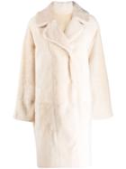 Drome Reversible Double-breasted Coat - Neutrals