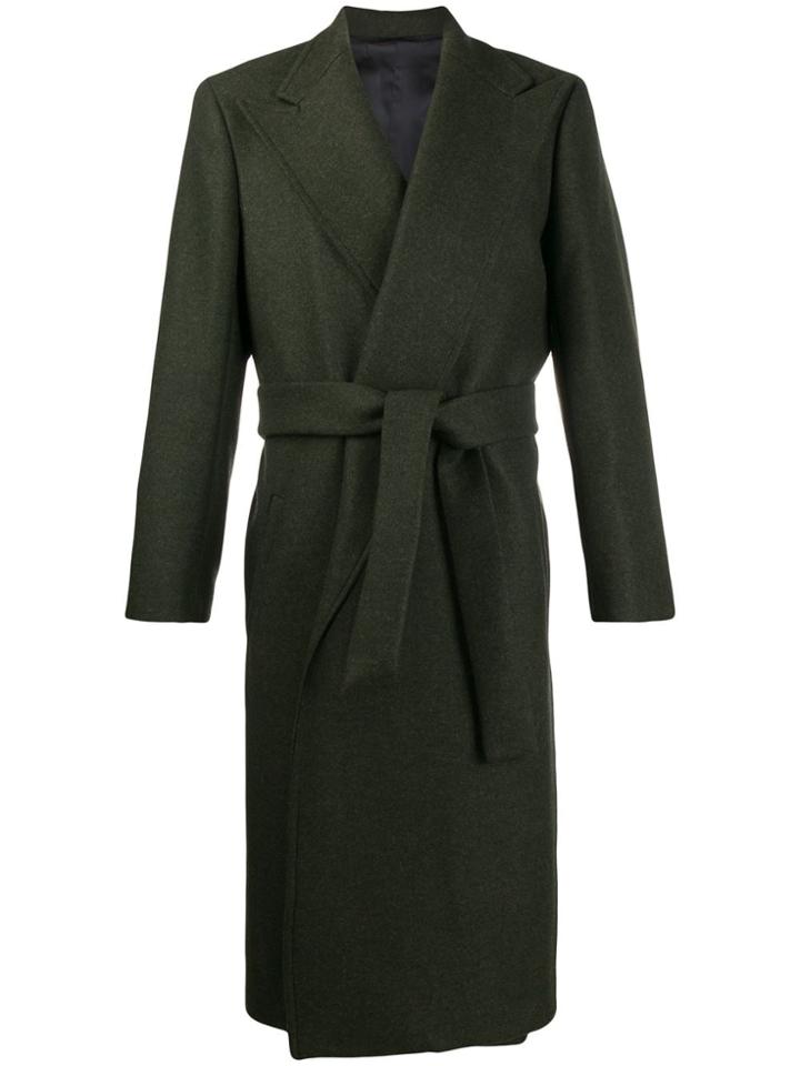 Christian Pellizzari Tie Waist Coat - Green