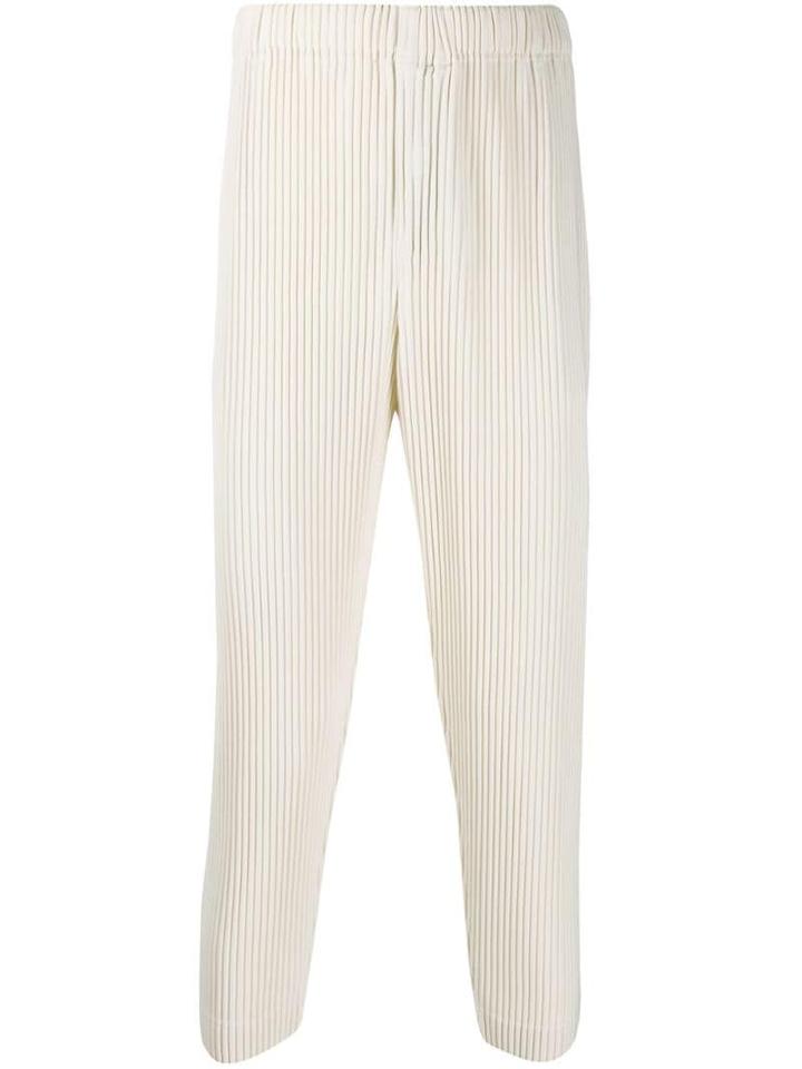 Homme Plissé Issey Miyake Plissé Trousers - Neutrals