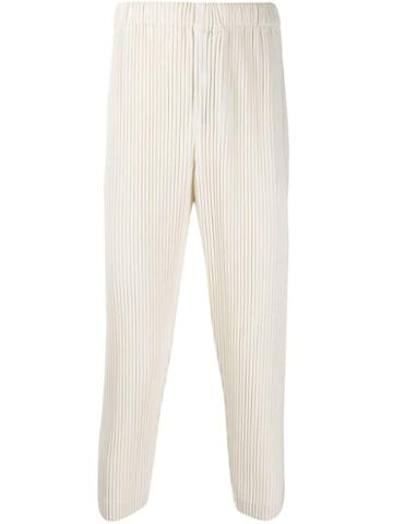 Homme Plissé Issey Miyake Plissé Trousers - Neutrals