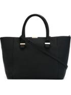 Victoria Beckham Quincy Tote, Women's, Black, Buffalo Leather/calf Leather