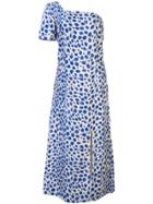 Maryam Nassir Zadeh Leopard Pattern Midi Dress - White