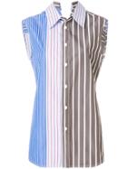 Marni Striped Sleeveless Shirt - Blue