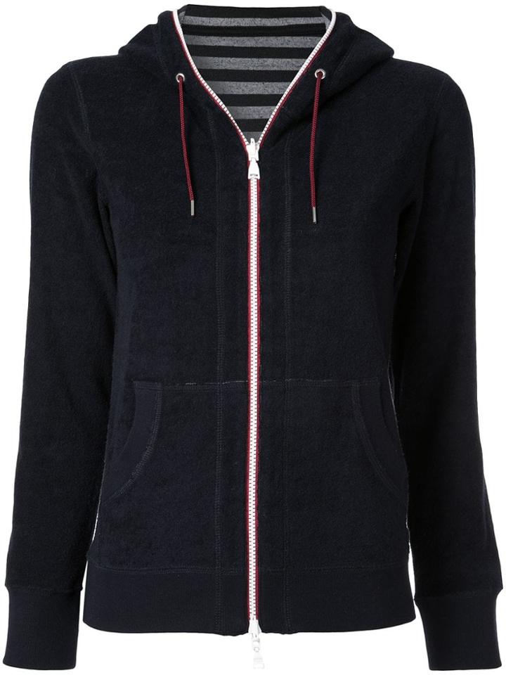 Loveless Zipped Fleece Hoodie - Blue