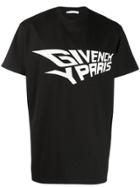 Givenchy Printed 'givenchy Paris' T-shirt - Black