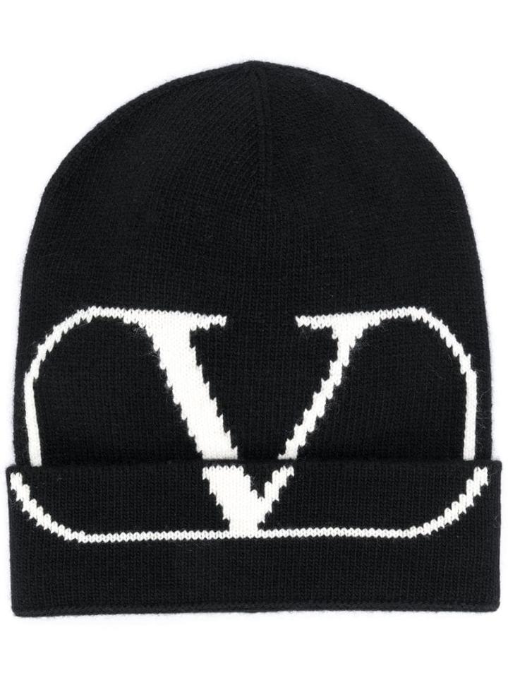 Valentino Vlogo Beanie - Black